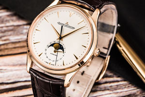 积家玫瑰金白面手表奢侈品回收一般几折 九五新也可达半价