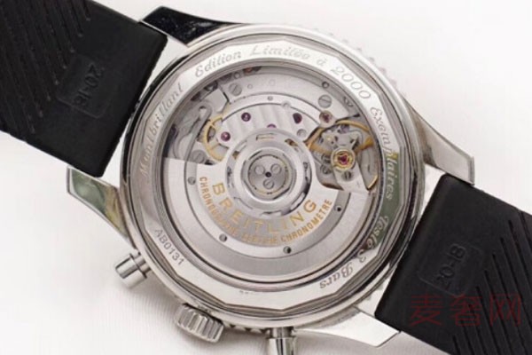 百年灵蒙柏朗计时系列AB013012手表表底实拍