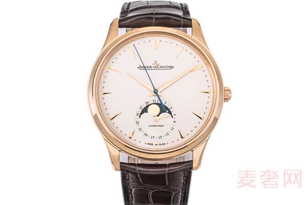 积家大师系列Q1362520玫瑰金白面手表奢侈品实拍