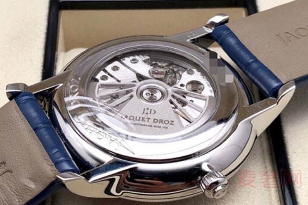 雅克德罗星辰系列J017530241精钢蓝带手表表底实拍