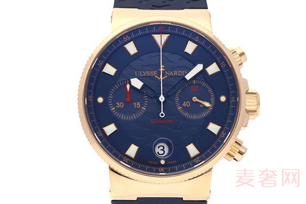 雅典表航海系列18K玫瑰金356-68LE-3男士手表