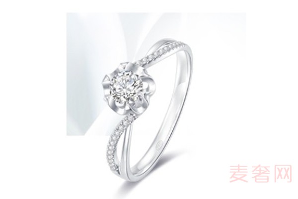 克徕帝花嫁系列钻石戒指展示图