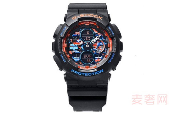 卡西欧G-SHOCK系列GA-140CT-1APRW腕表展示图